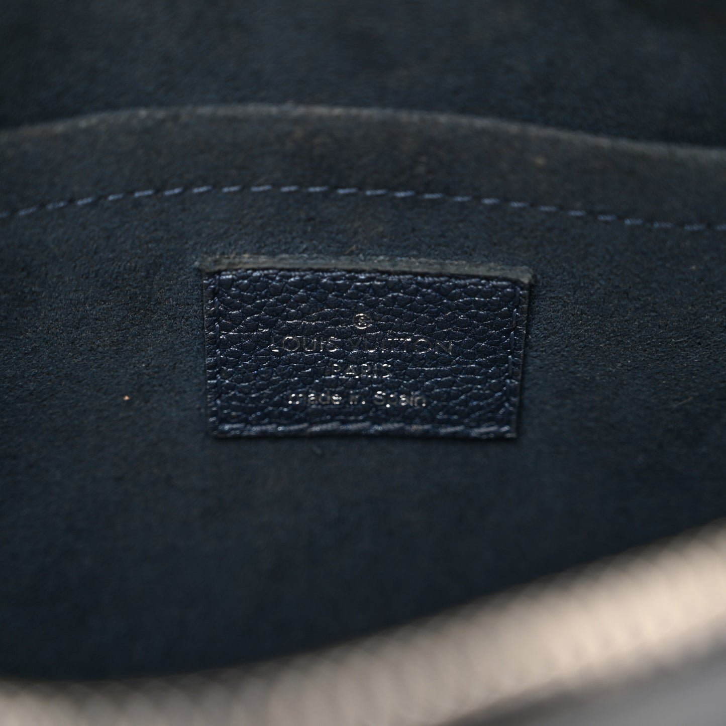 Metallic Empreinte Monogram Giant Speedy Bandouliere 20 Navy Nacre