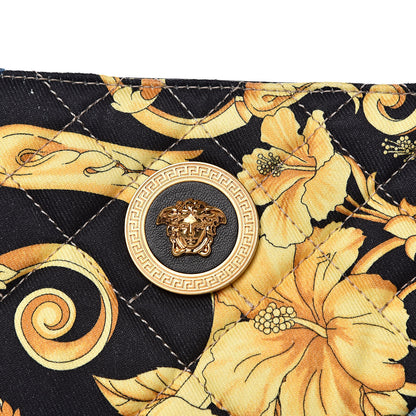 Versace Denim Printed Barocco Shopping Tote Dusk Blue Multicolor 7 of 7