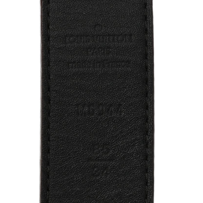 Louis Vuitton Damier Ebene LV Paris Buckle Belt 85 34 Gold 5 of 9