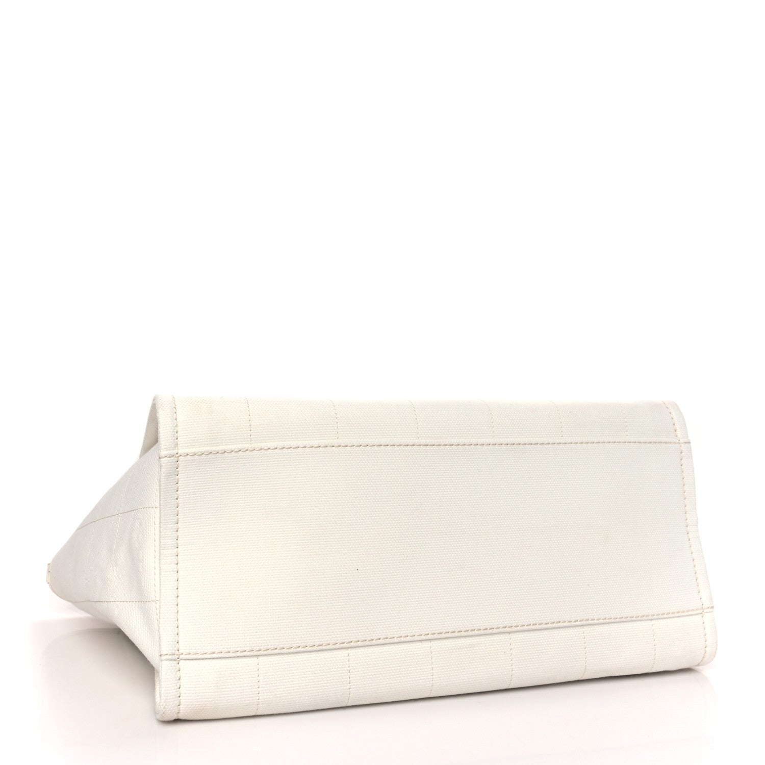 Chanel Cotton Medium Deauville Tote White 5 of 16