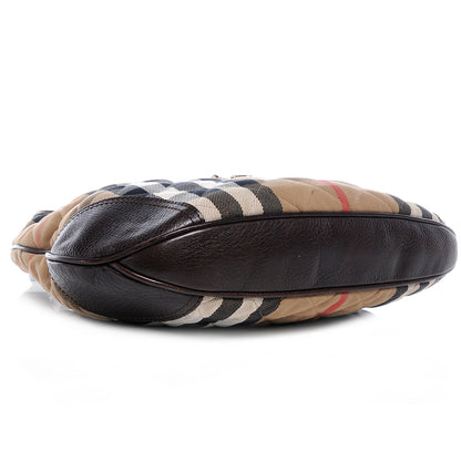 Burberry House Check Quilted Brook Hobo 4 of 9