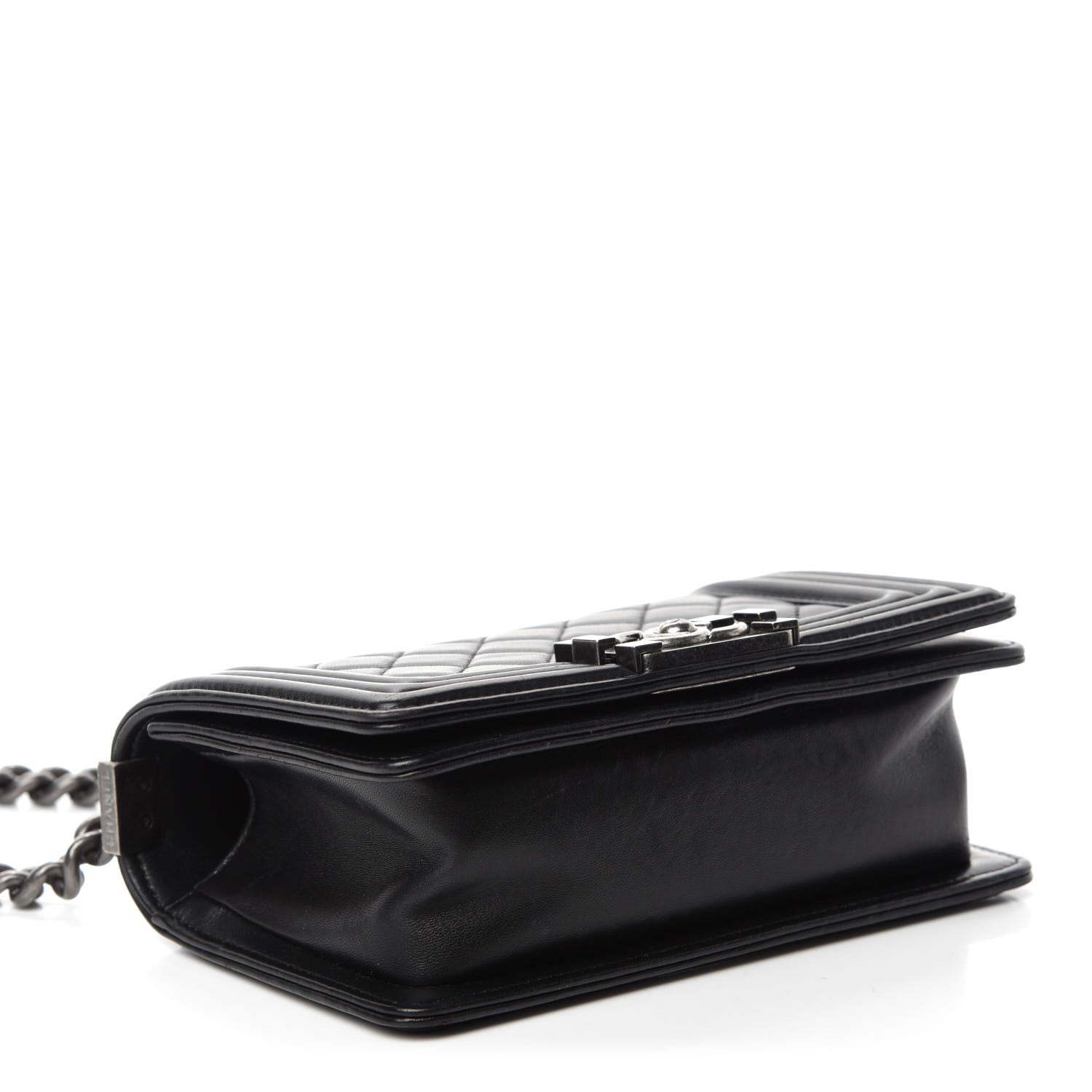 Chanel Lambskin Quilted Small Boy Flap Black 3 of 10