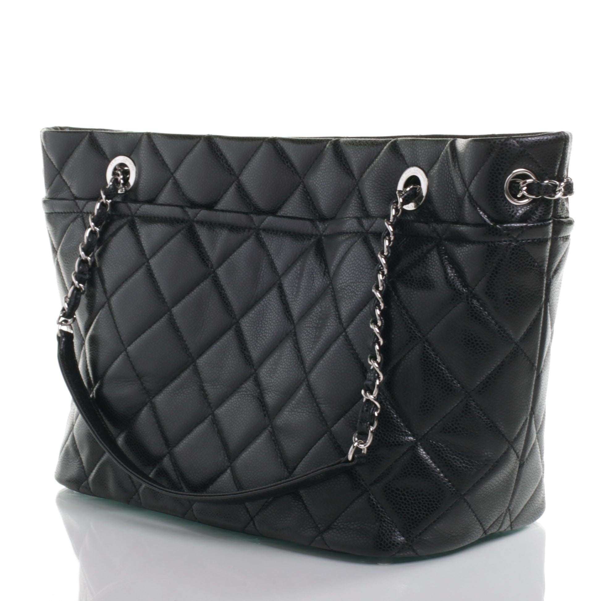 Chanel Caviar CC Timeless Tote Black 3 of 7
