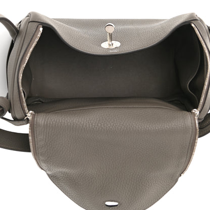 Hermes Taurillon Clemence Lindy 26 Etain 8 of 14