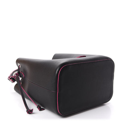 Louis Vuitton Calfskin Lockme Bucket Black 4 of 11