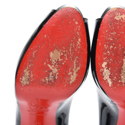 Christian Louboutin Patent No Prive 90 Pumps 38 Black 8 of 9