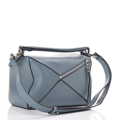Loewe Calfskin Small Puzzle Bag Stone Blue 3 of 9