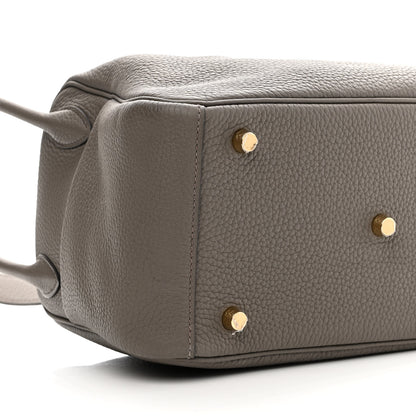 Hermes Taurillon Clemence Lindy 26 Etain 8 of 9