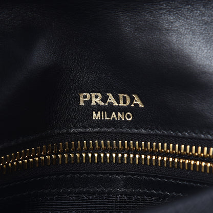Prada Saffiano Flap Shoulder Bag Black 6 of 10
