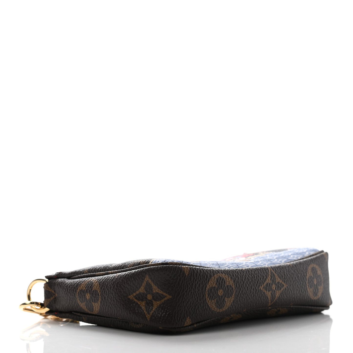 Monogram 2021 Christmas Animation London Mini Pochette Accessories Red