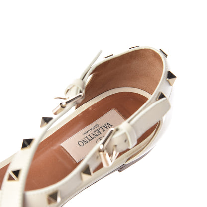 Valentino Garavani Nappa Rockstud Flat Sandals 39 White 16 of 17