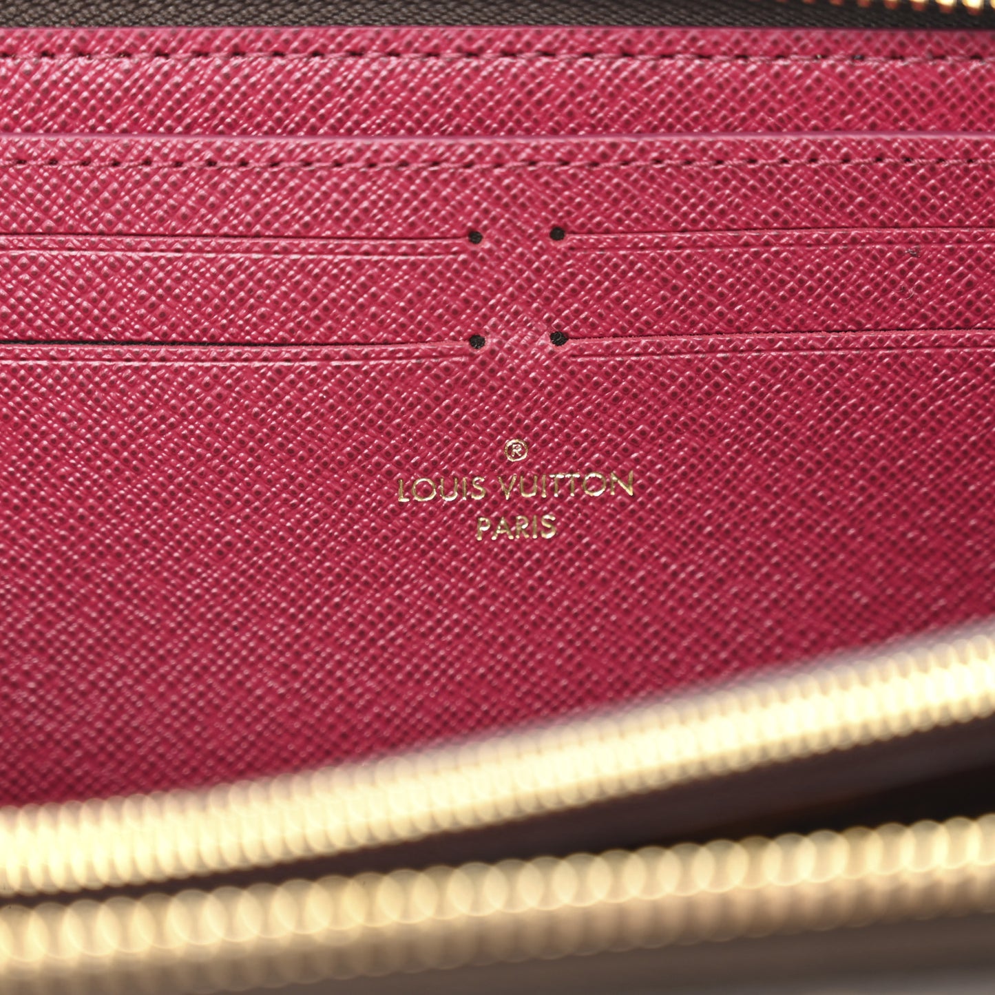 Monogram Clemence Wallet Fuchsia