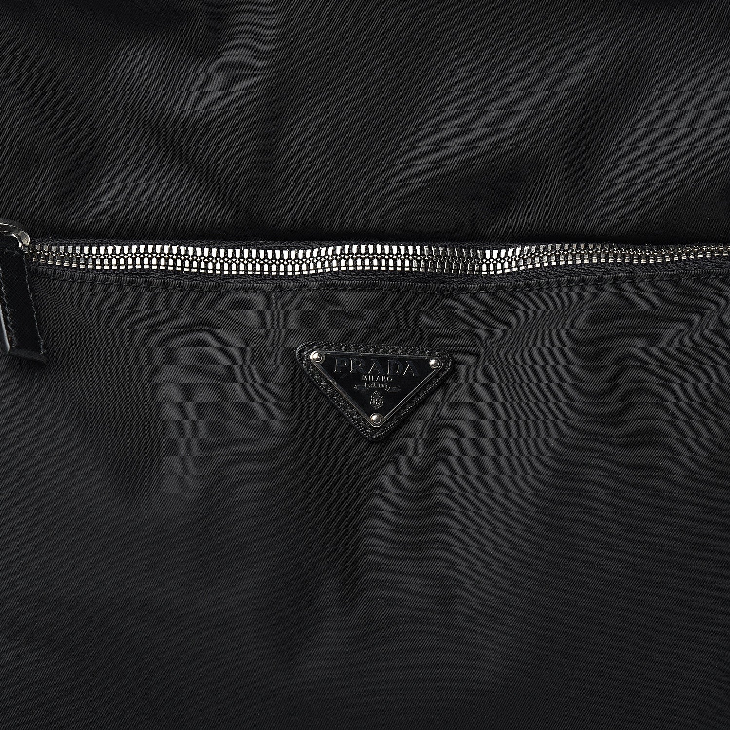Prada Tessuto Nylon Saffiano Trolley Luggage Black 8 of 11