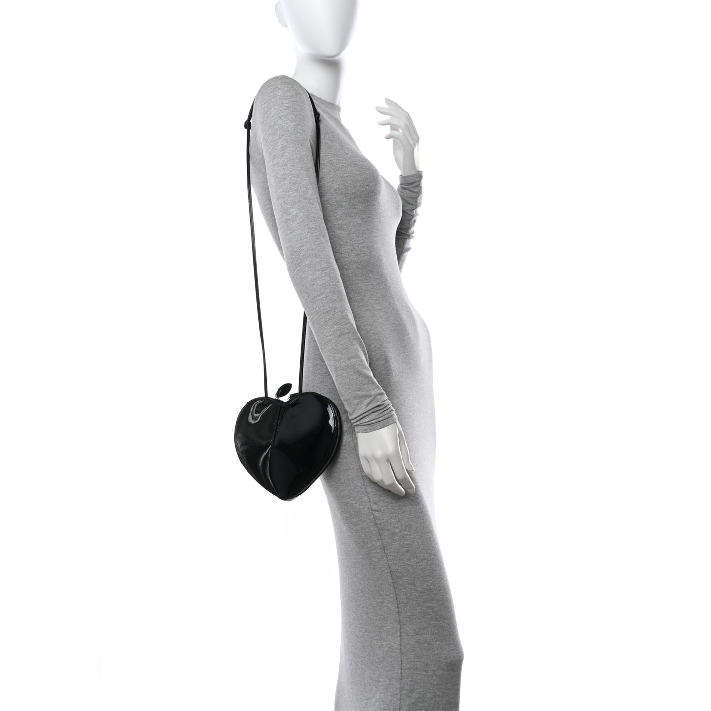 Patent Calfskin Le Coeur Bag Black
