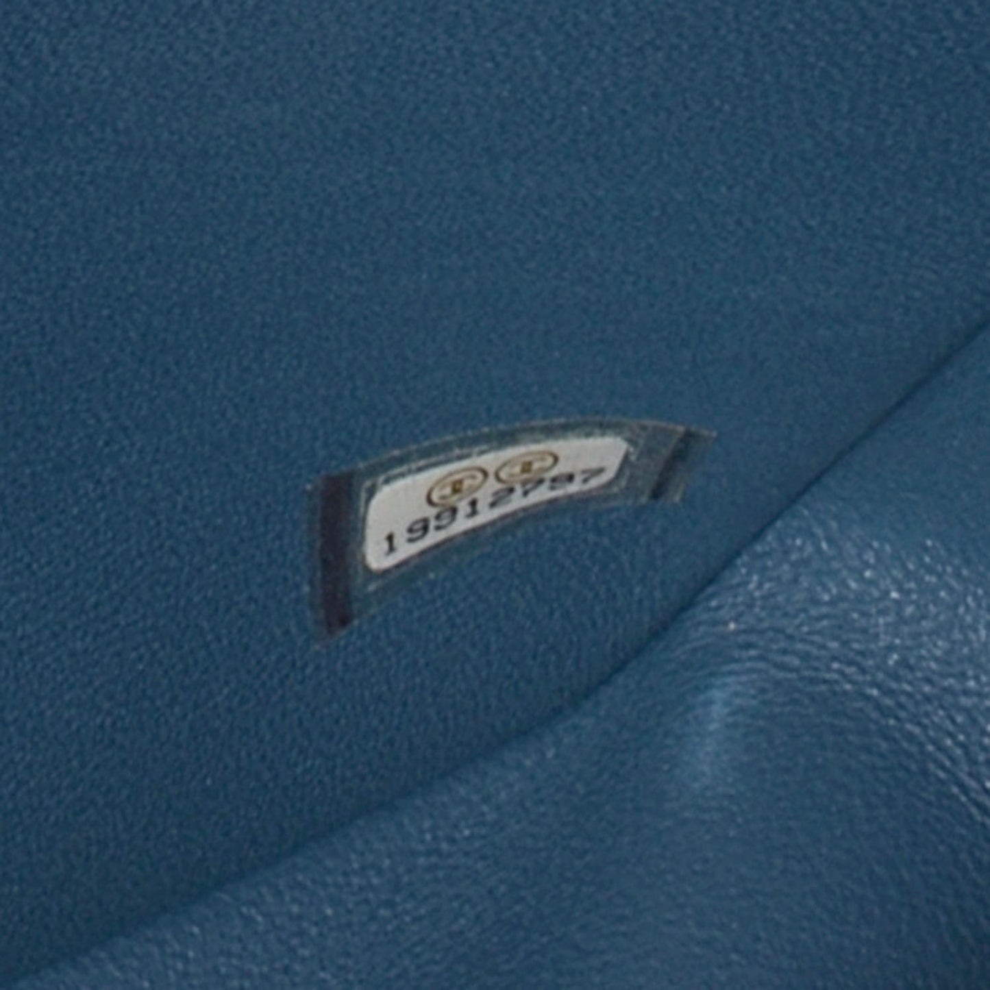 Caviar Quilted Jumbo Double Flap Blue