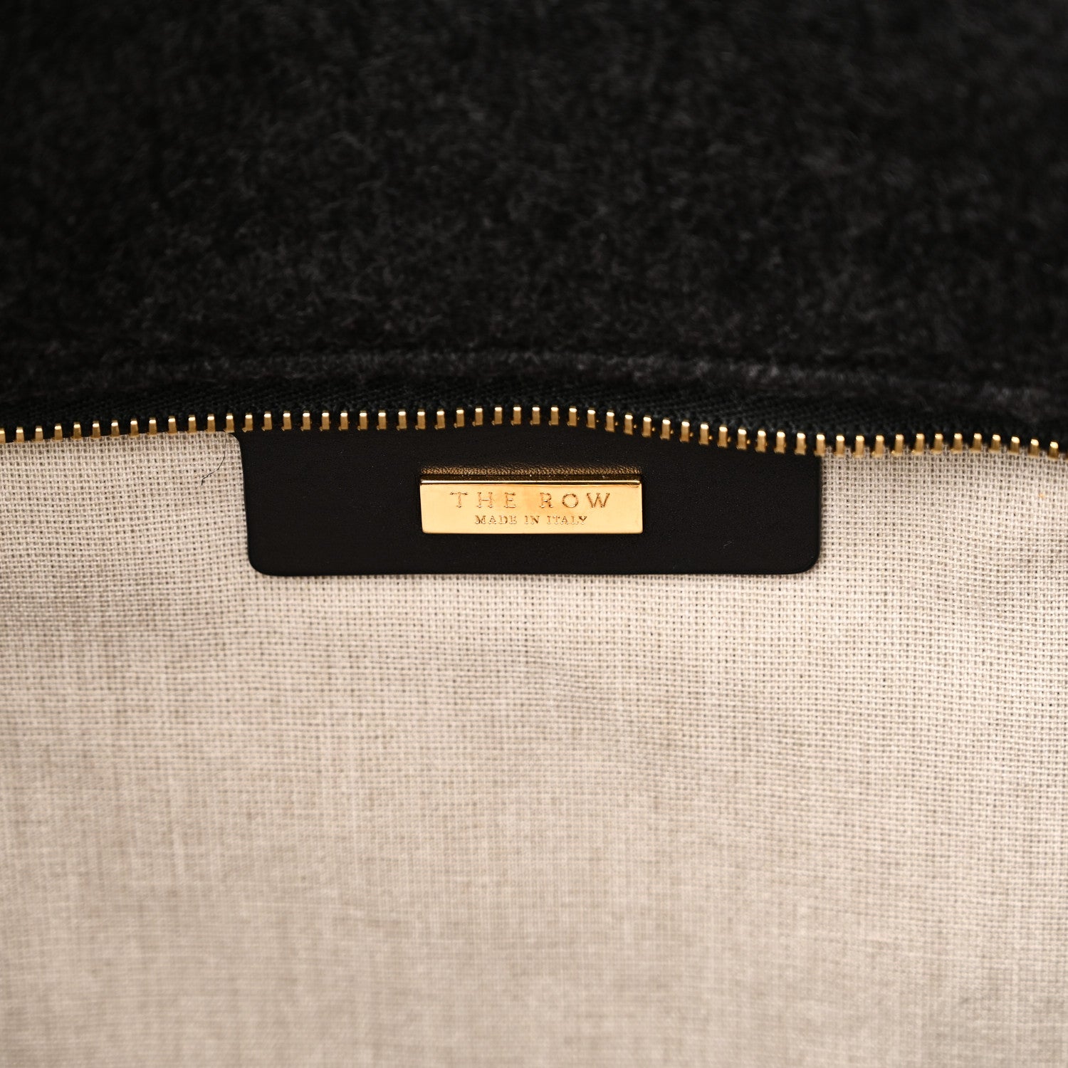 The Row Sleek Calfskin Tote 12 1/2 Black 6 of 9