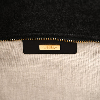 The Row Sleek Calfskin Tote 12 1/2 Black 6 of 9
