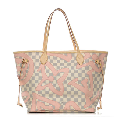 Louis Vuitton Damier Azur Tahitienne Neverfull MM 1 of 8