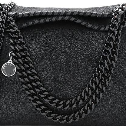Stella McCartney Shaggy Deer Mini Falabella Fold Over Tote Black 9 of 11