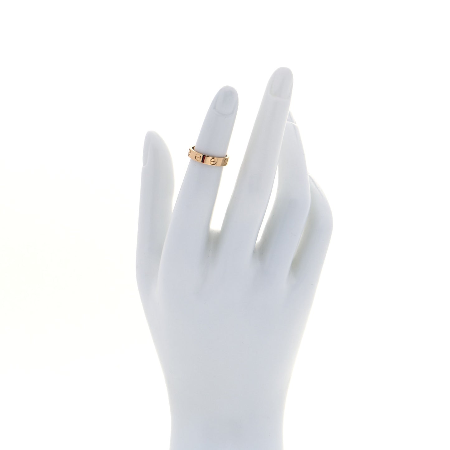 18K Yellow Gold 3.5mm LOVE Wedding Band Ring 46 3.75