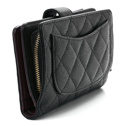 Chanel Caviar Quilted CC French Wallet Black 3 of 14