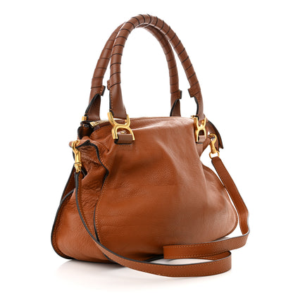 Chloe Calfskin Medium Marcie Satchel Tan 3 of 10