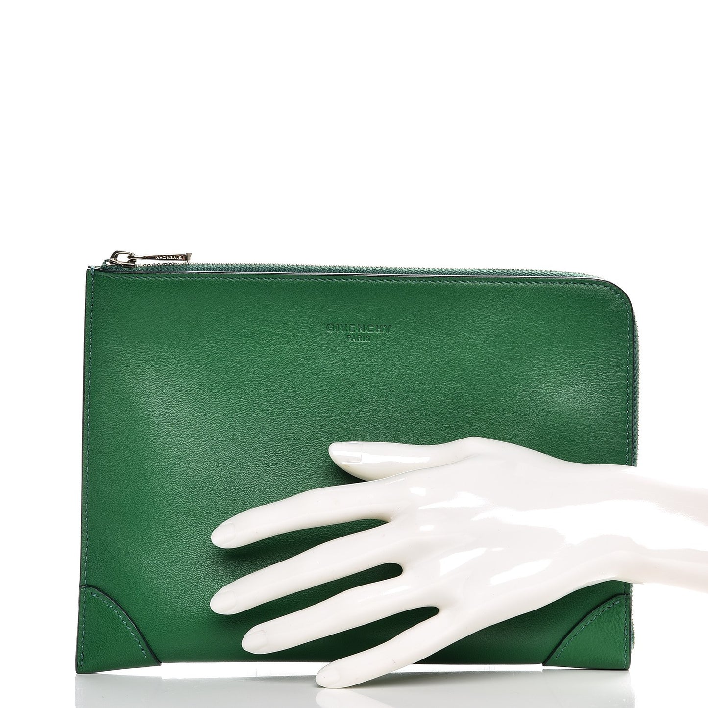 Lambskin Medium Lucrezia Clutch Emerald