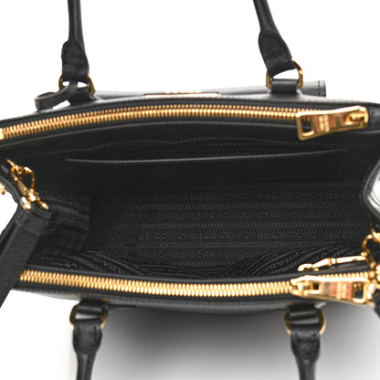 Prada Saffiano Lux Galleria Front Pocket Tote Black 5 of 8