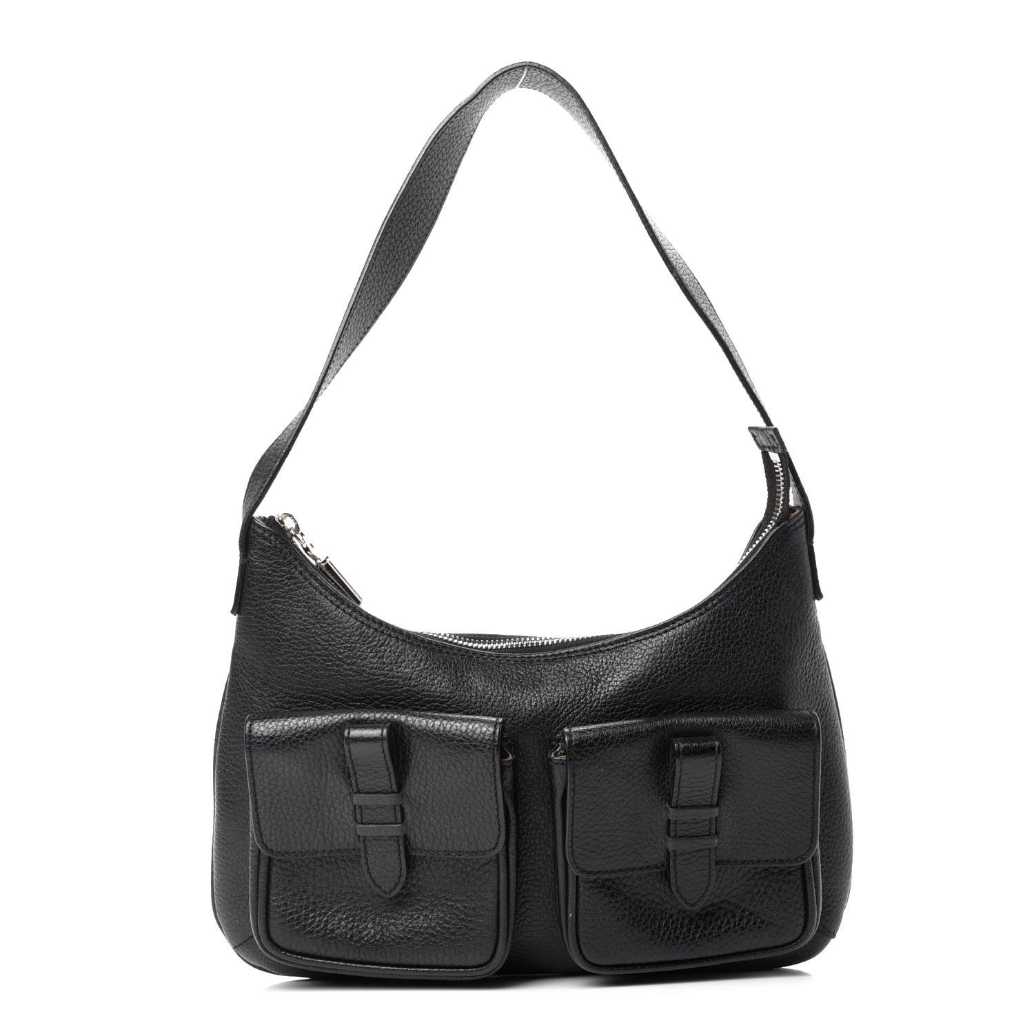Burberry Grainy Calfskin Shoulder Bag Black 1 of 12