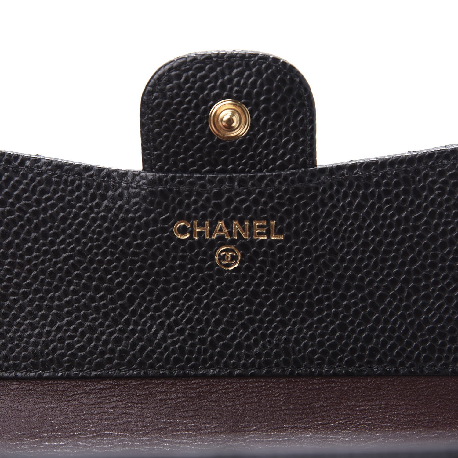 Chanel Caviar Quilted Compact Flap Wallet Black 6 of 9