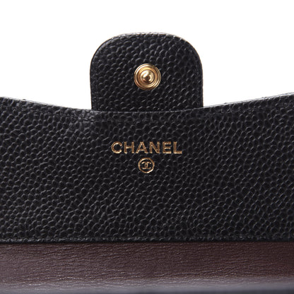 Chanel Caviar Quilted Compact Flap Wallet Black 6 of 9