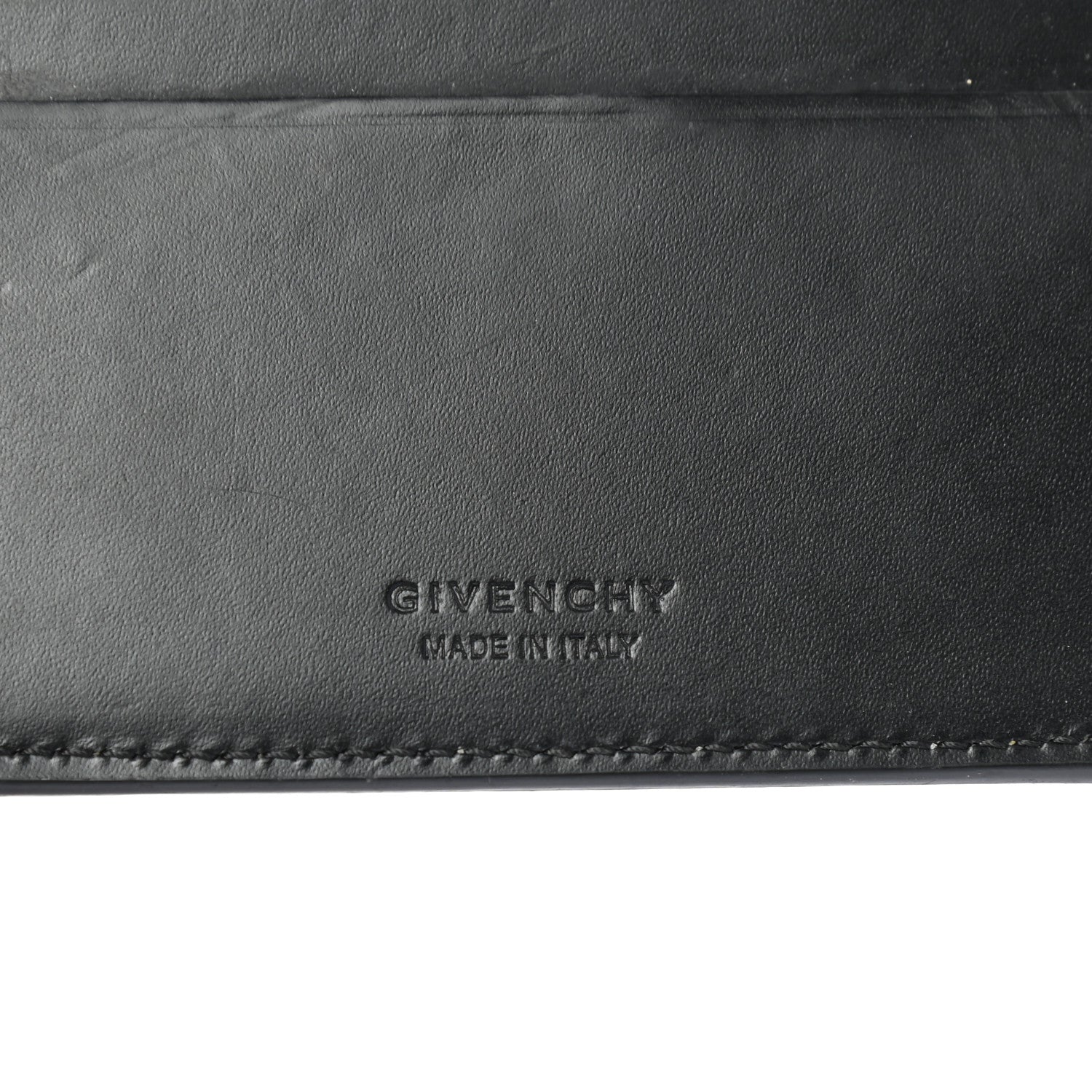 Givenchy Calfskin Logo Bi-Fold Wallet Black 6 of 8