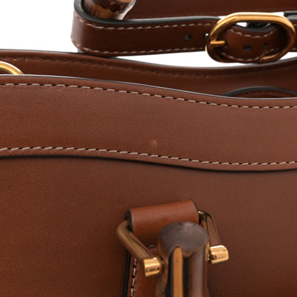 Gucci Charisma Calfskin Gucci Embossed Small Diana Tote Bag Peanut Brown 11 of 13