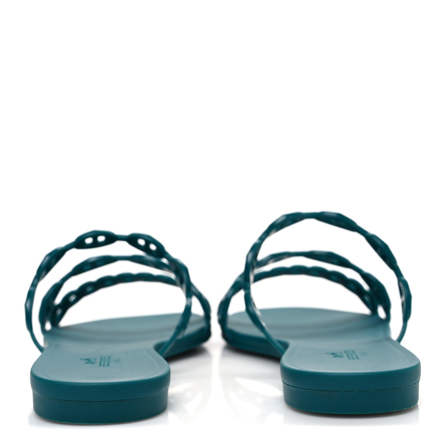 Rubber Chaine d'Ancre Rivage Sandals 38 Vert d'Ete