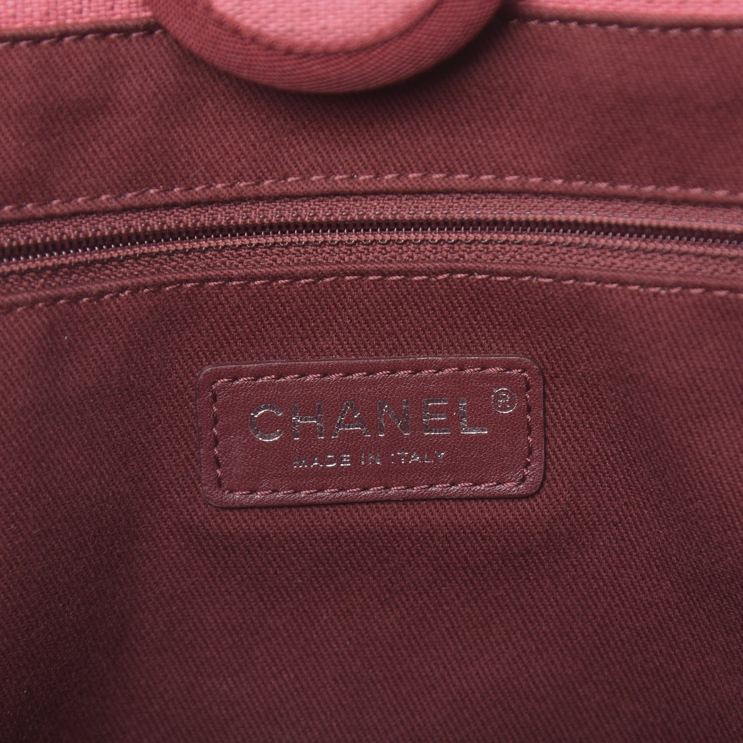 Canvas Small Deauville Tote Red