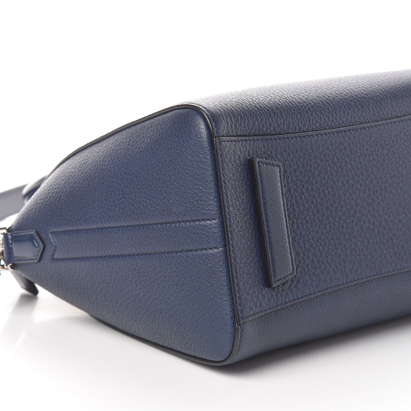 Grained Calfskin Small Antigona Night Blue