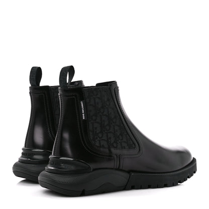 Christian Dior Smooth Calfskin Oblique Explorer Chelsea Boots 41 Black 4 of 11
