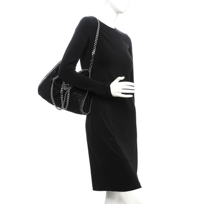 Stella McCartney Shaggy Deer Falabella Fold Over Tote Black 3 of 7