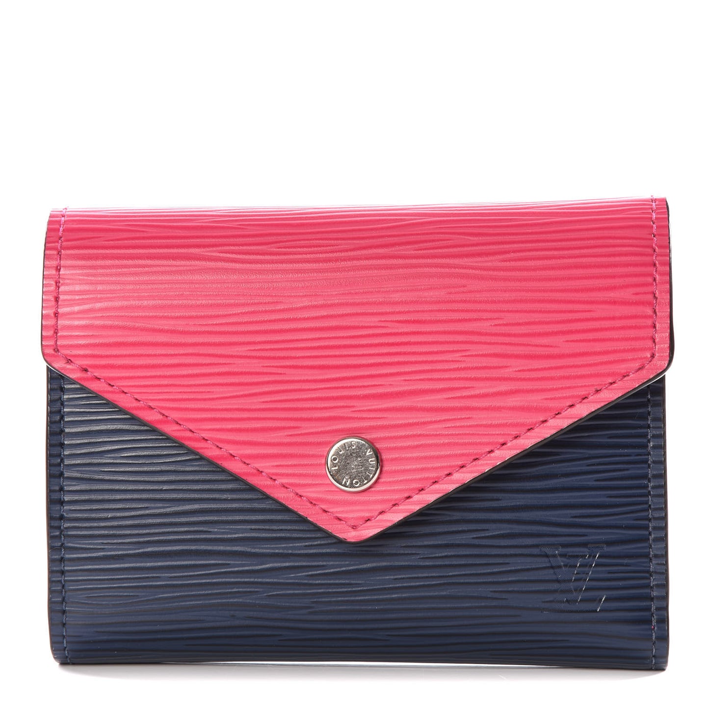 Epi Victorine Wallet Indigo Hot Pink