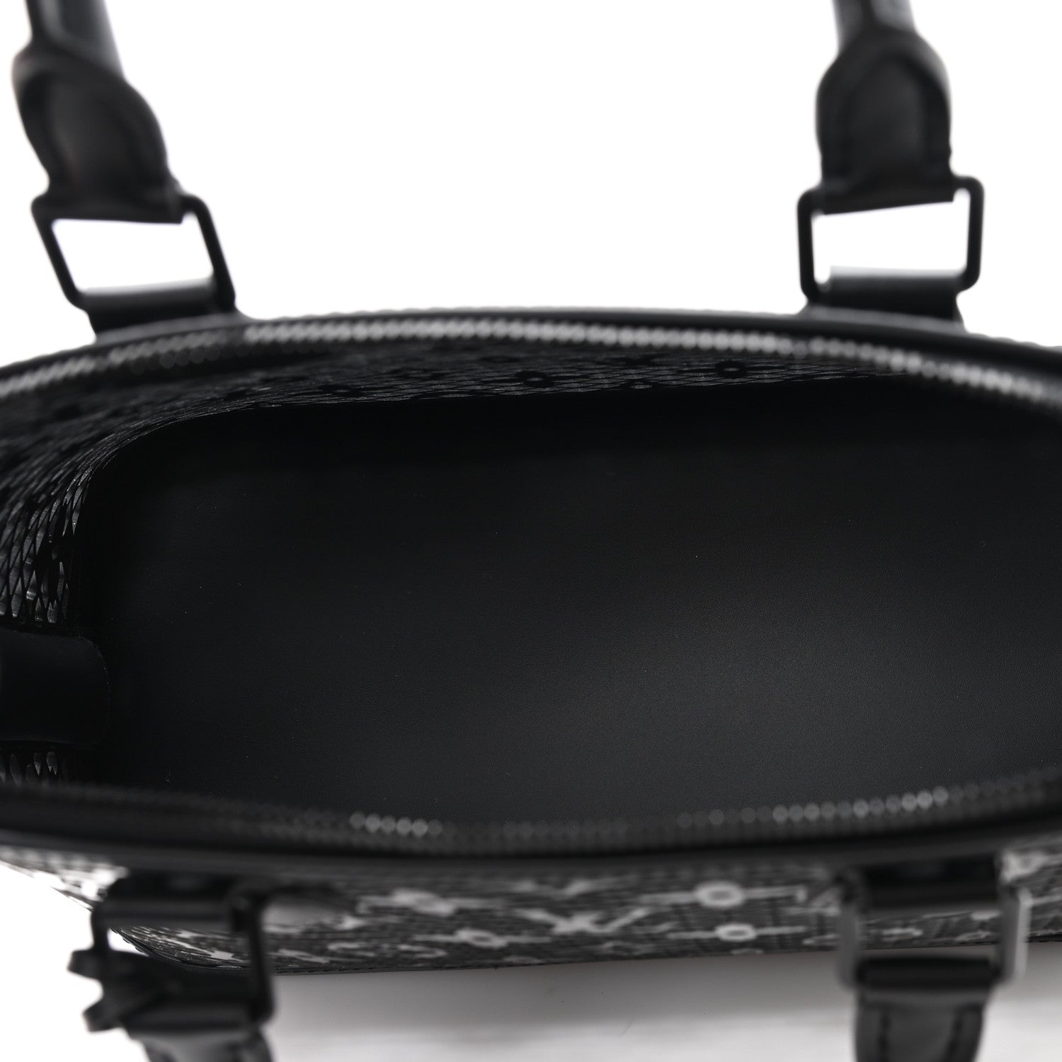 Louis Vuitton Patent Calfskin Laced Monogram Alma PM Black 5 of 10