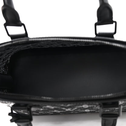 Louis Vuitton Patent Calfskin Laced Monogram Alma PM Black 5 of 10