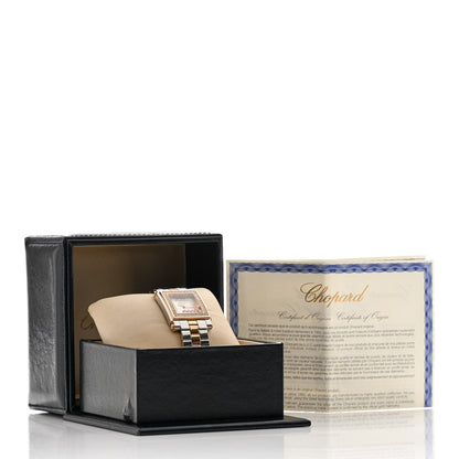 Chopard Stainless Steel 18K Rose Gold 7 Diamond Bezel Mother of Pearl 27mm Happy Sport Quartz Watch 5 of 5