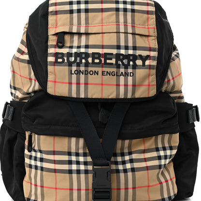Burberry Nylon Logo Print Wilfin Backpack Archive Beige 7 of 11