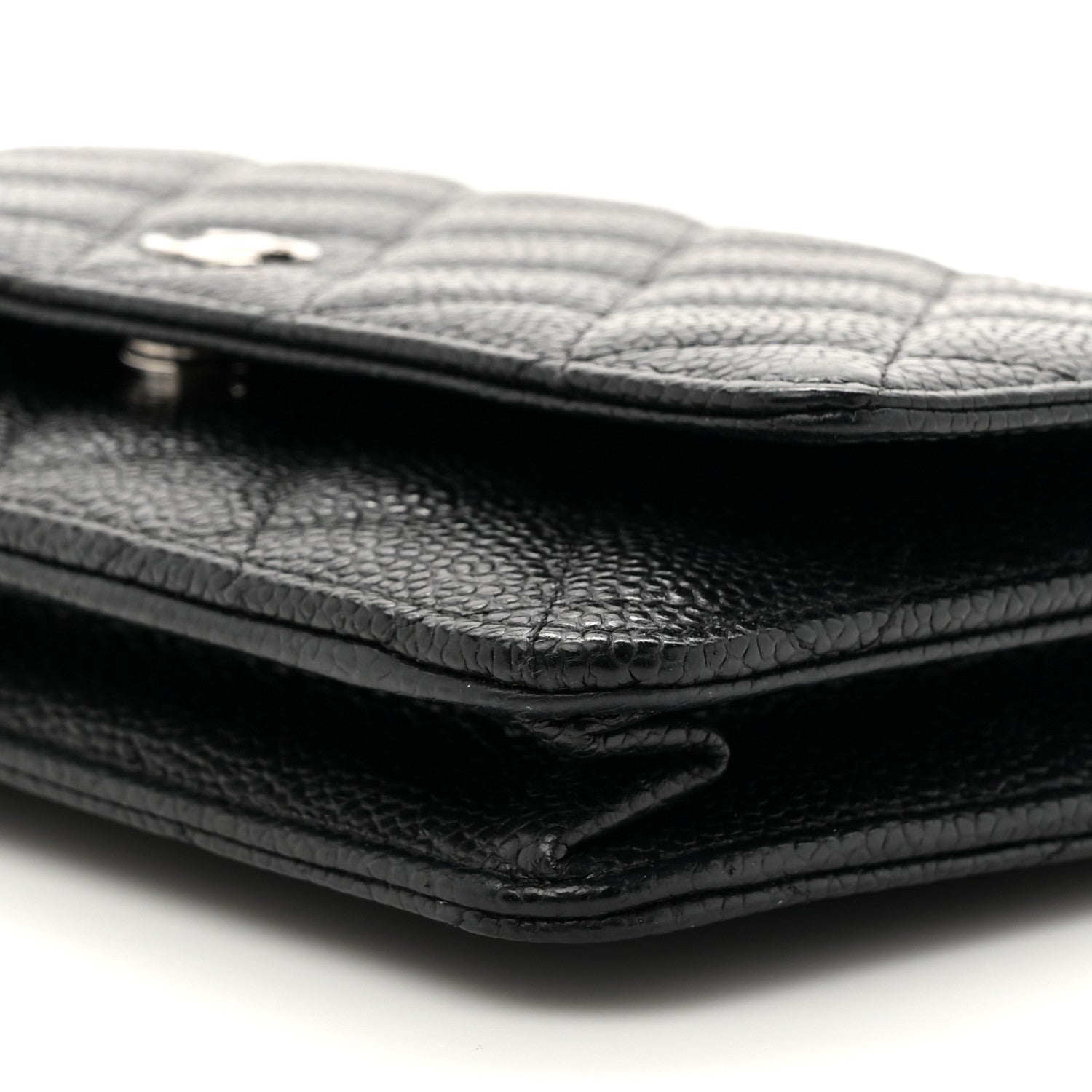 Chanel Caviar Quilted Wallet on Chain WOC Black 10 of 12