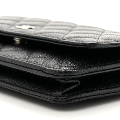 Chanel Caviar Quilted Wallet on Chain WOC Black 10 of 12