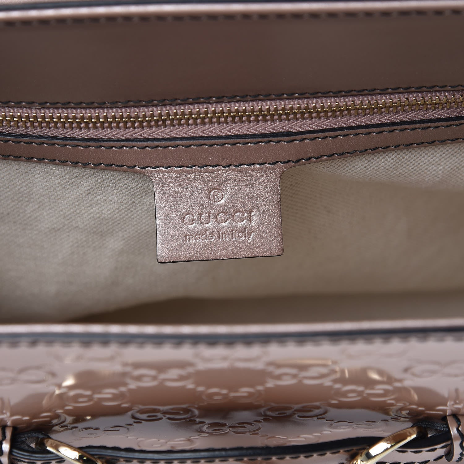 Gucci Shine Guccissima Large Emily Chain Shoulder Bag Dark Cipria 6 of 16