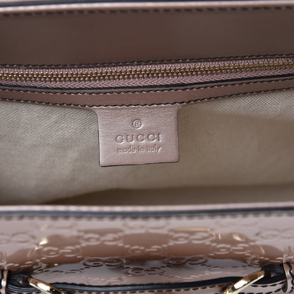 Gucci Shine Guccissima Large Emily Chain Shoulder Bag Dark Cipria 6 of 16