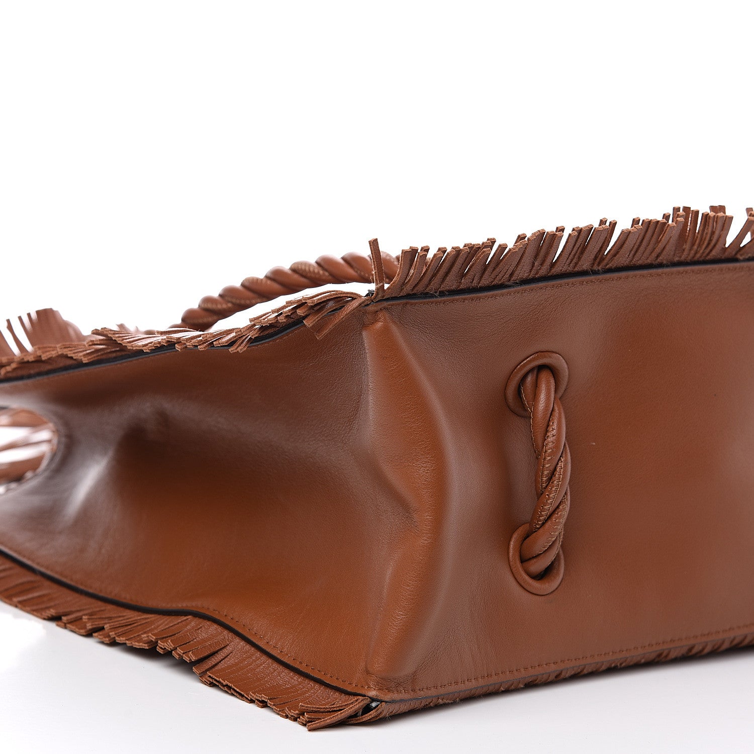 Valentino Garavani Calfskin The Rope Shopper Tan 6 of 9