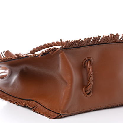 Valentino Garavani Calfskin The Rope Shopper Tan 6 of 9