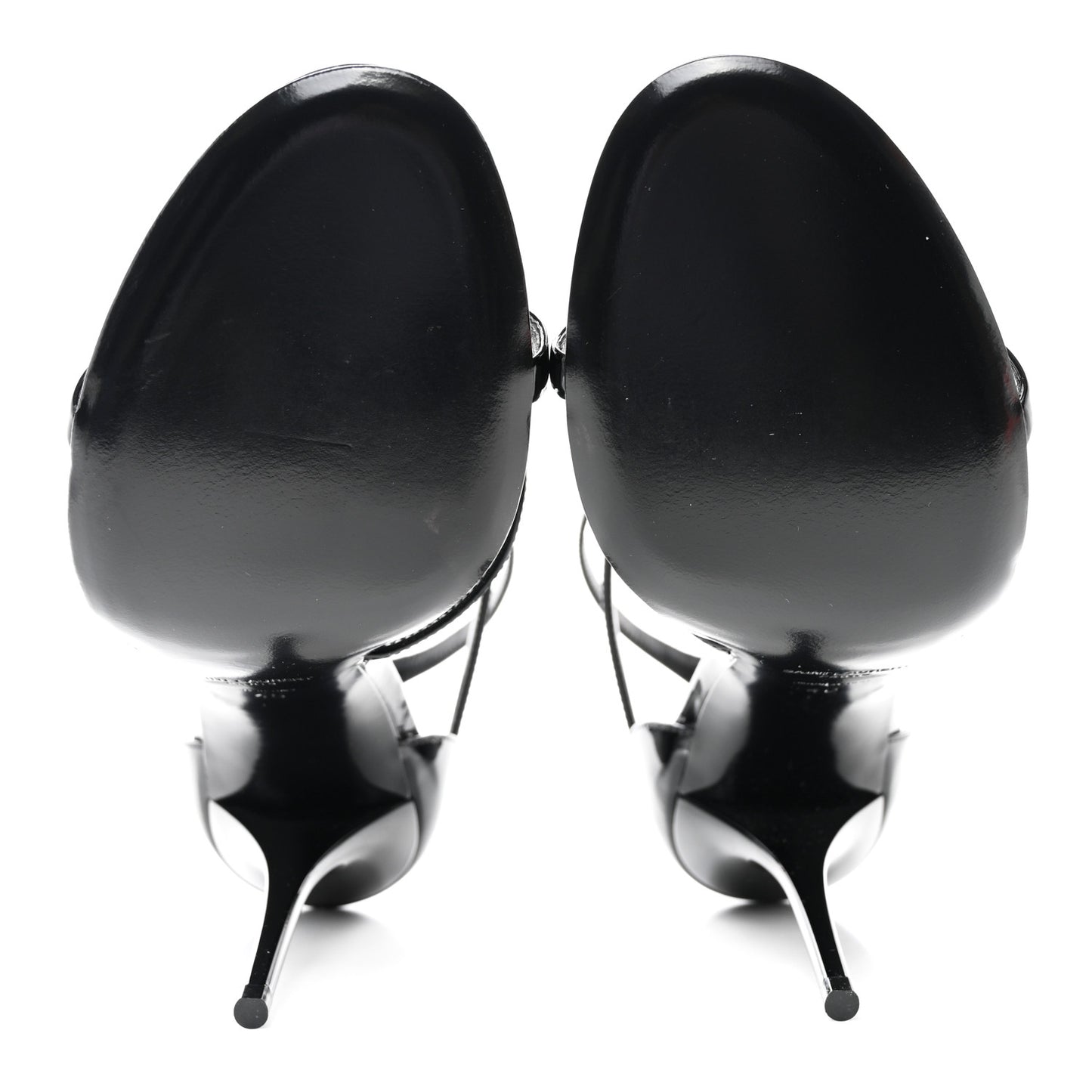 Patent Cassandra 100 Ankle Strap Sandals 40 Black